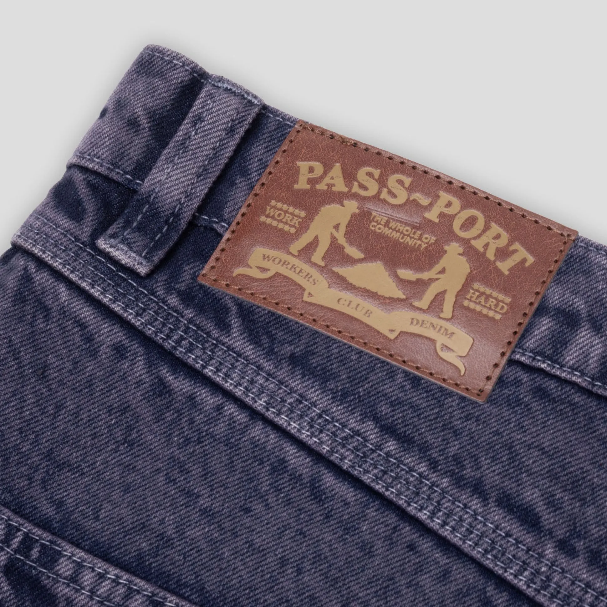 Pass~Port Workers Club Denim Jean - Purple Over-Dye