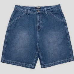 Pass~Port Workers Club Jean Short - Faded Washed Dark Indigo