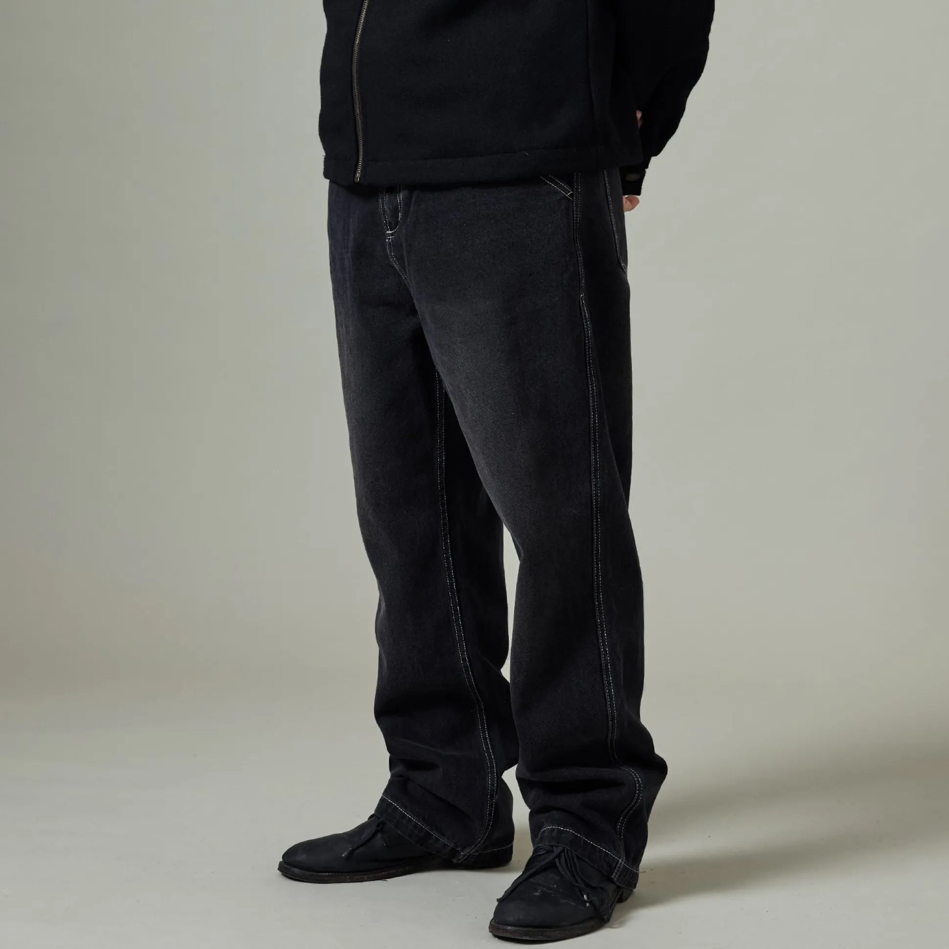 Pass~Port Workers Club Jean Pant - Faded Washed Black