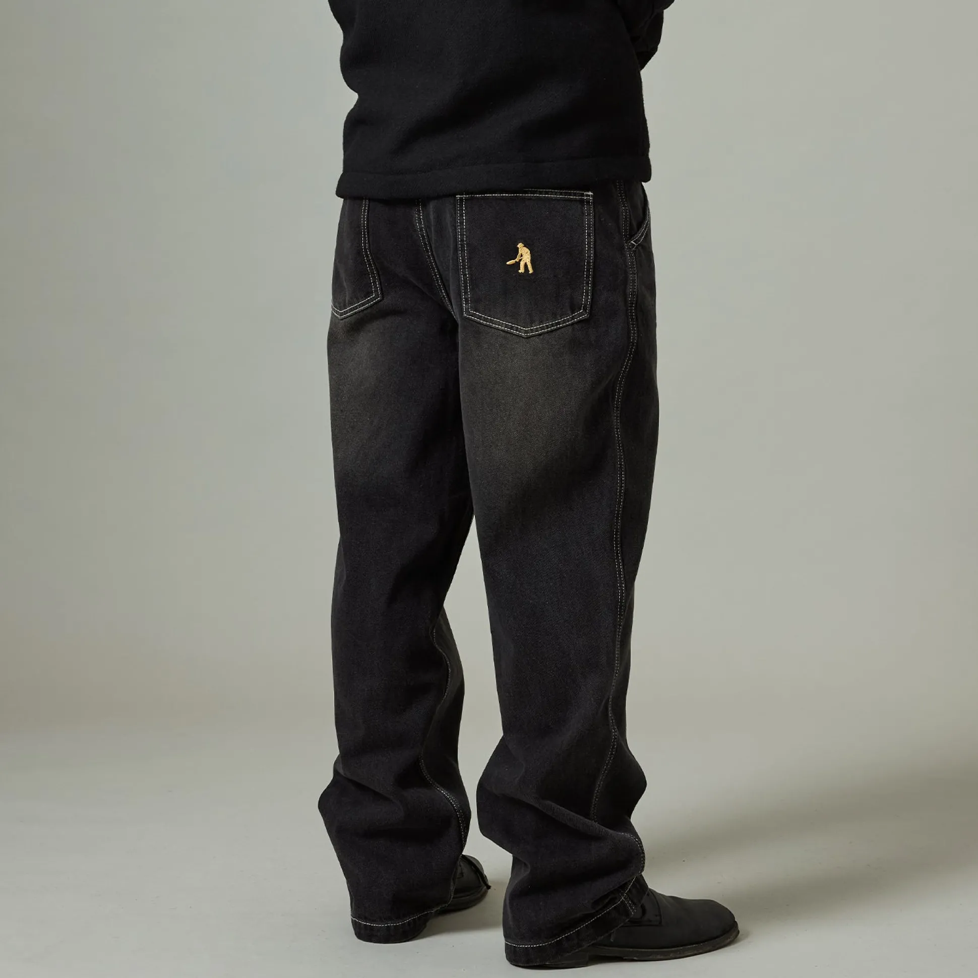 Pass~Port Workers Club Jean Pant - Faded Washed Black