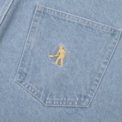 Pass~Port Workers Club Jean Short - Faded Washed Light Indigo