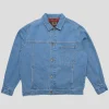 Pass~Port Workers Club Lined Denim Jacket - Washed Light Indigo