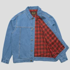 Pass~Port Workers Club Lined Denim Jacket - Washed Light Indigo