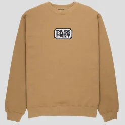Pass~Port Yearbook Logo Sweater - Dark Mustard