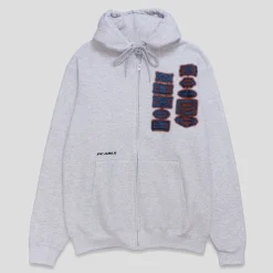 Pearls Ephemera Zip Hood - Ice Marle