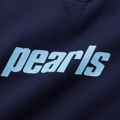 Pearls Skateboards OG Logo Crewneck - Navy / Sky Blue