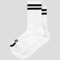 Polar Skate Co. Rib Happy Sad Socks - White