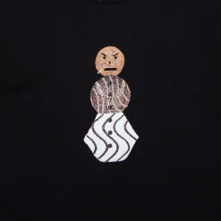 Quartersnacks Front Snackman Tee - Black