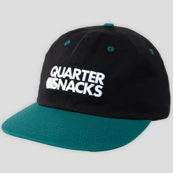 Quartersnacks Journalist Cap - Black / Green