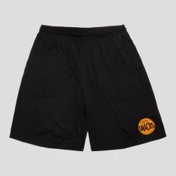 Quartersnacks 70s Logo Gym Short - Black