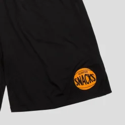 Quartersnacks 70s Logo Gym Short - Black