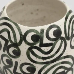 RITTLE VASE SMALL BLACK SPECKLE