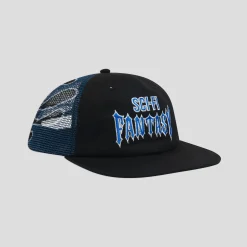 Sci-Fi Fantasy Biker Logo Hat - Black