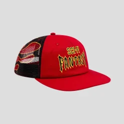 Sci-Fi Fantasy Biker Logo Hat - Red
