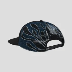 Sci-Fi Fantasy Biker Logo Hat - Black