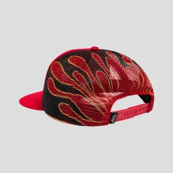 Sci-Fi Fantasy Biker Logo Hat - Red