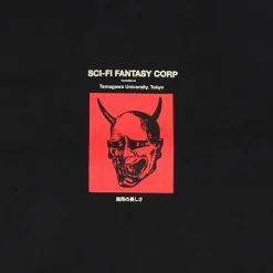 Sci-Fi Fantasy Tamagawa U T-Shirt - Black