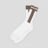 WKND Baseball Socks - White / Grey
