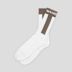 WKND Baseball Socks - White / Grey