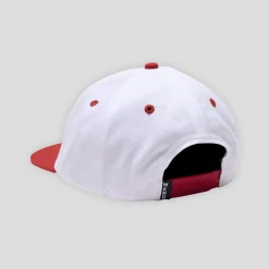 WKND Fishbone 6-Panel Hat - White / Red
